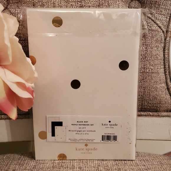 Kate Spade New York Dots Notebook Set of 3 NWT - Picture 5 of 11